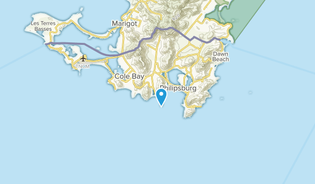 Little Bay, Dutch Saint Martin Map