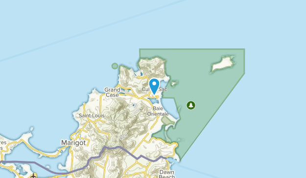 Cul de Sac, French Saint Martin Map