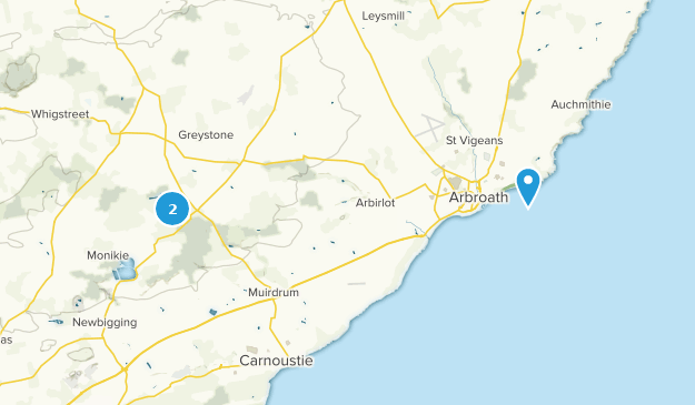 Arbroath, Angus Map