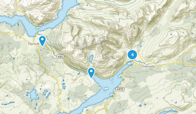 Dalmally, Argyll and Bute Map
