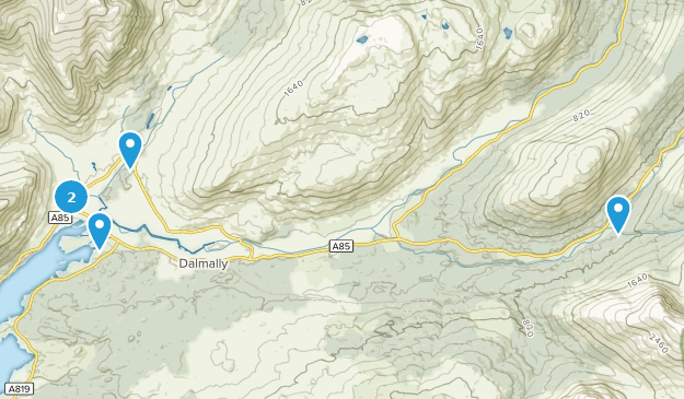 Dalmally, Argyll and Bute Map