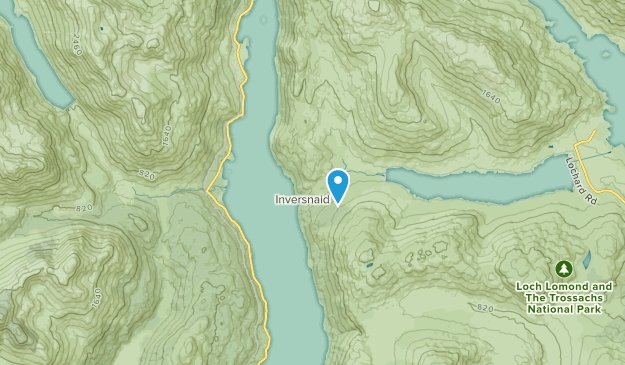 Inversnaid, Argyll and Bute Map