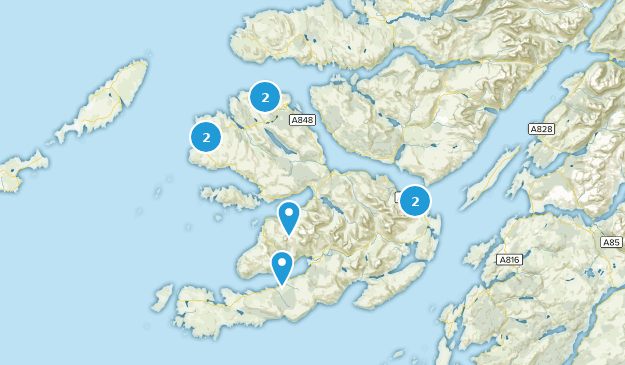 Isle Of Mull, Argyll and Bute Map