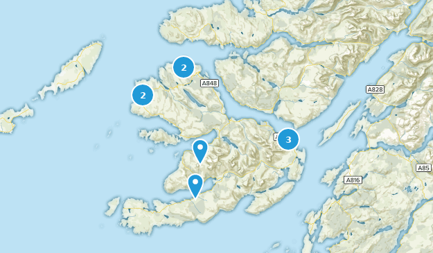 Isle Of Mull, Argyll and Bute Map