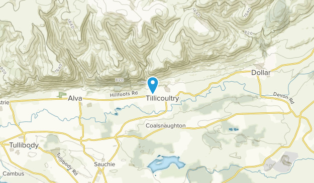 Tillicoultry, Clackmannanshire Map