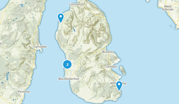 Isle Of Arran, North Ayrshire Map