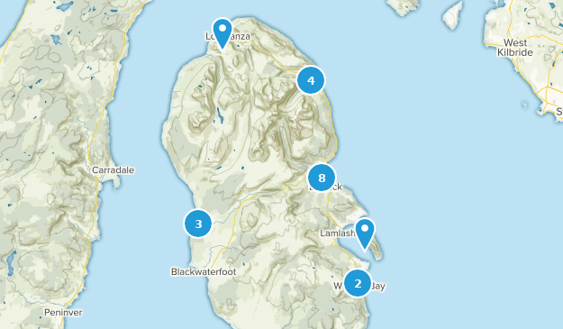Isle Of Arran, North Ayrshire Map