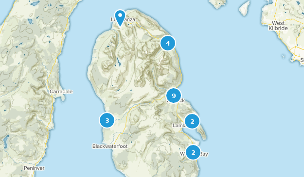 Isle Of Arran, North Ayrshire Map