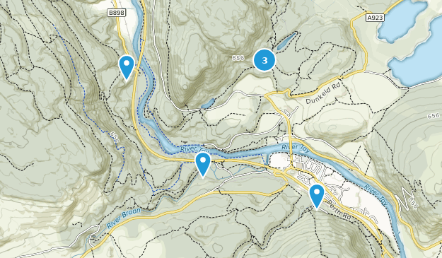 Dunkeld, Perth and Kinross Map