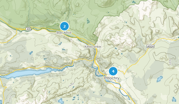 Pitlochry, Perth and Kinross Map