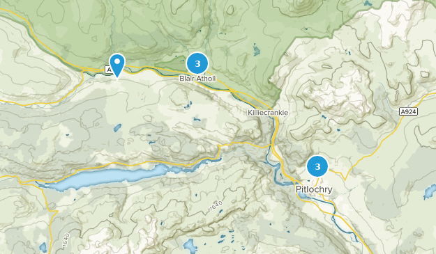 Pitlochry, Perth and Kinross Map