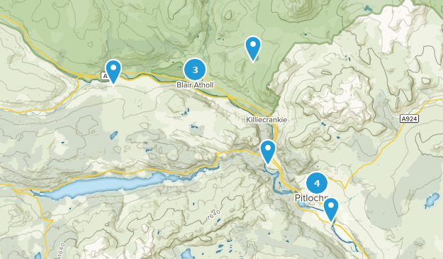 Pitlochry, Perth and Kinross Map