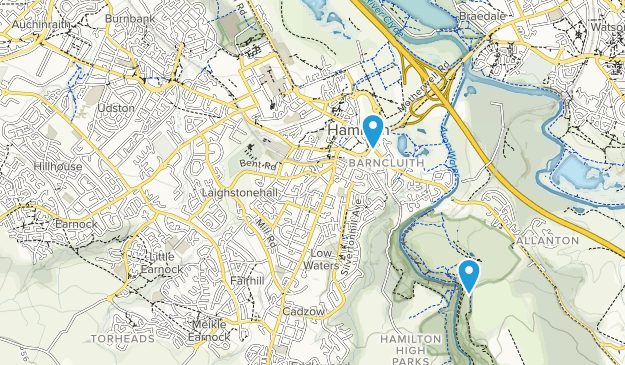 Hamilton, South Lanarkshire Map