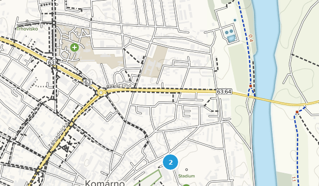 Komárno, Nitriansky kraj Map