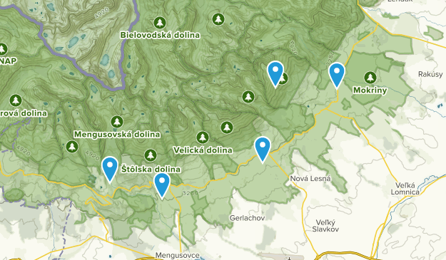 Vysoké Tatry, Prešovský kraj Map