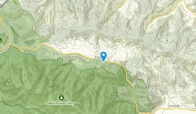 Ždiar, Prešovský kraj Map