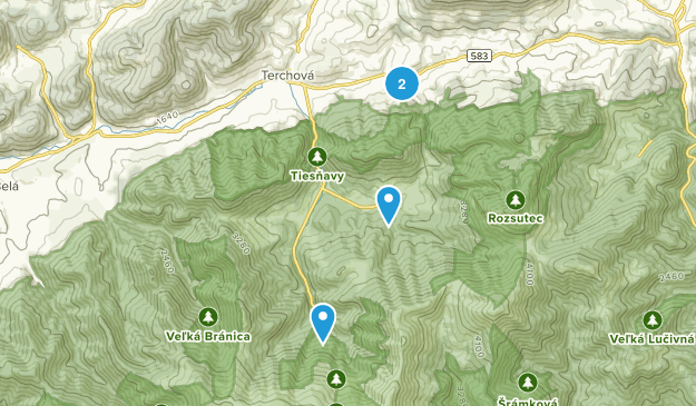 Terchová, Žilinský kraj Map