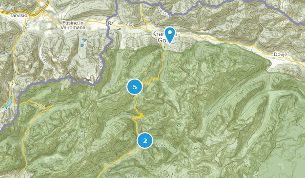 Kranjska Gora, Slovénie Map