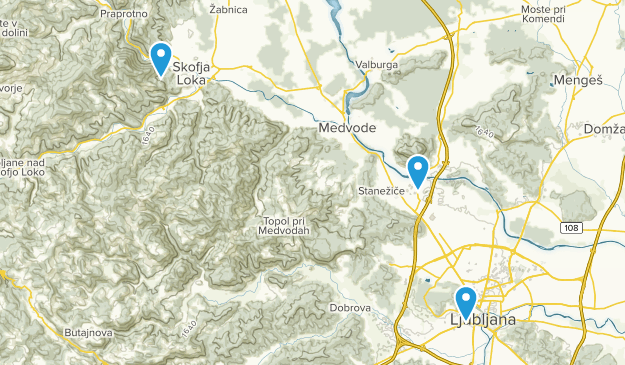 Ljubljana, Ljubljana Map