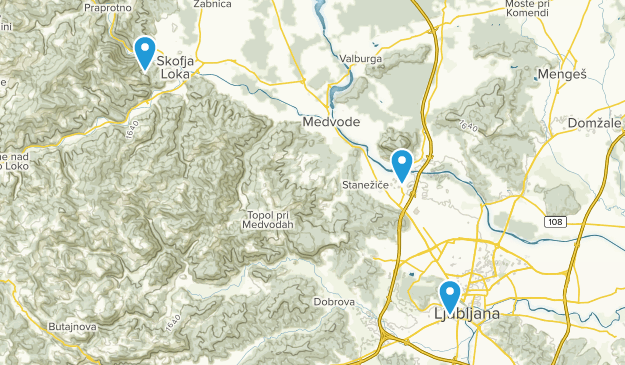 Ljubljana, Ljubljana Map