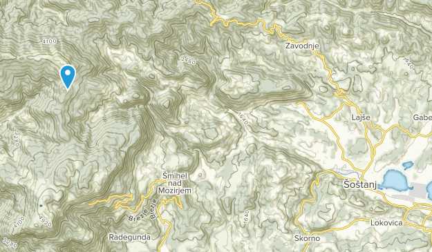 Šoštanj, Mozirje Map