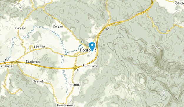 Postojna, Postojna Map