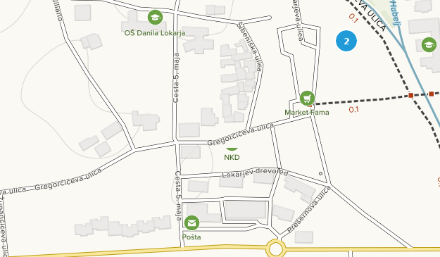 Ajdovščina, Sežana Map