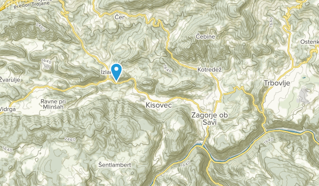 Zagorje ob Savi, Zasavska Map