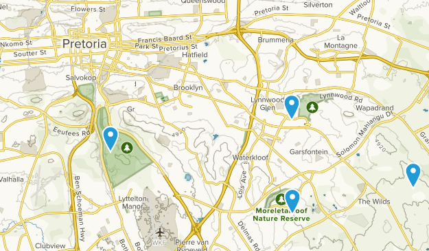 Pretoria, Gauteng Map