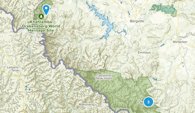 Okhahlamba NU, Kwazulu-Natal Map