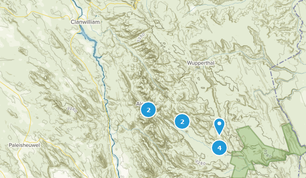 Cederberg, Provincia Occidental del Cabo Map