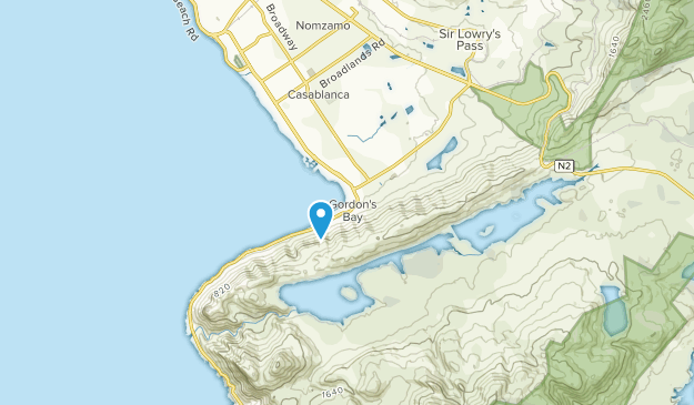 Gordons Bay, Cap occidental Map
