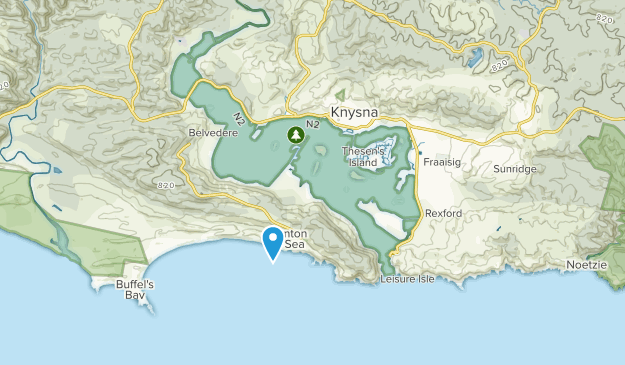 Knysna, Westkap Map