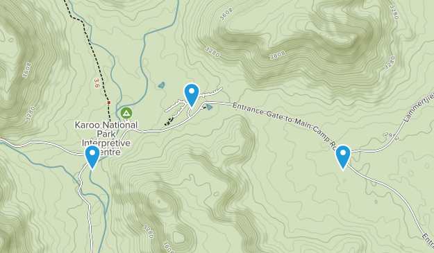 Lammertjiesleegte, Cap occidental Map