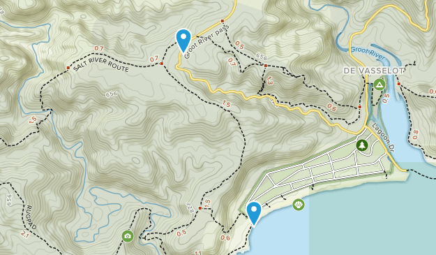 Nature's Valley, Westkap Map