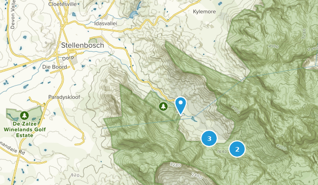 Stellenbosch, Western Cape Map