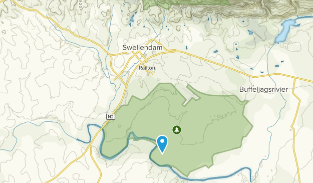 Swellendam, Westkap Map