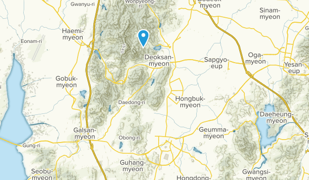 District de Hongseong, Chungcheong du Sud Map