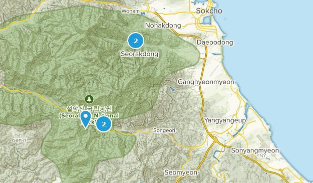 Yangyang, Gangwon Map