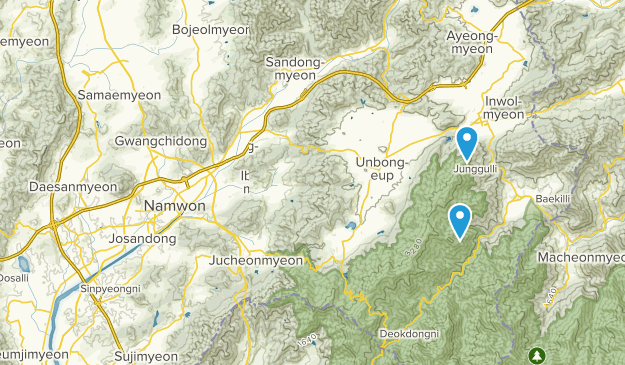 Namwon-si, Jeollabuk-do Map