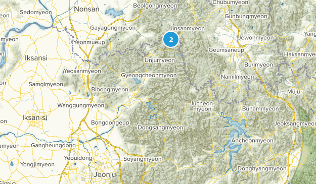 Wanju, Jeolla del Norte Map