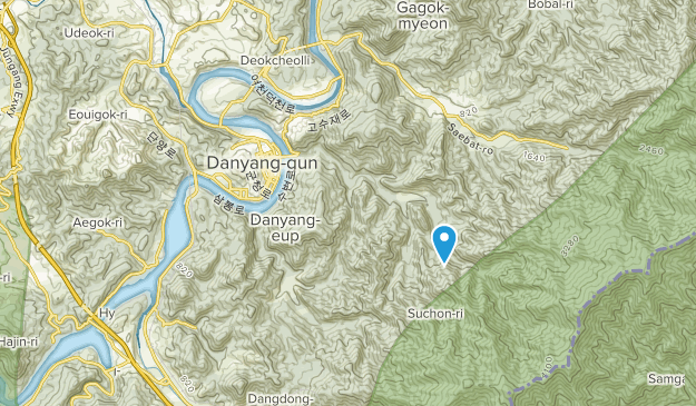 Danyang County, North Chungcheong Map