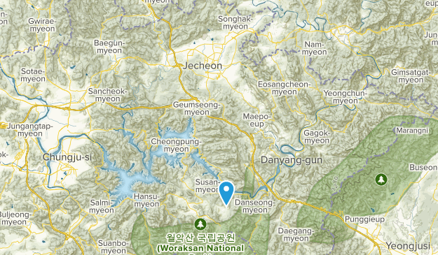 Jecheon-si, North Chungcheong Map