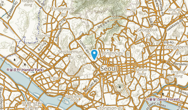 Muak-tong, Seoul Map
