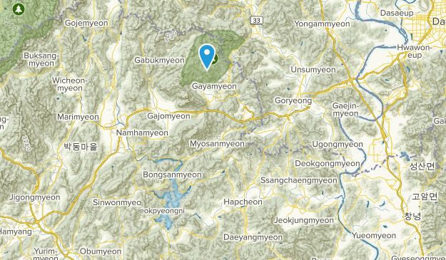 Hapcheon-gun, South Gyeongsang Map