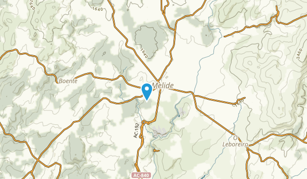 Melide, A Coruña Map