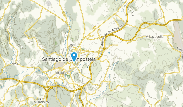 Santiago De Compostela, A Coruña Map