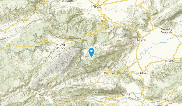 Benimaurell, Alicante/Alacant Map