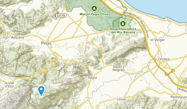 Benimaurell, Alicante/Alacant Map