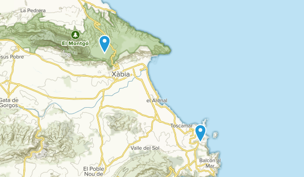 Costa Nova, Alicante/Alacant Map